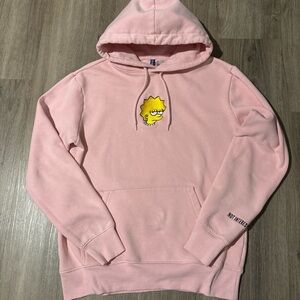Pink Lisa Simpson hoodie
